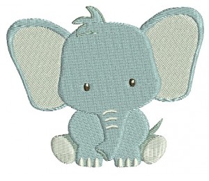 Stickdatei - Dschungeltiere Elefant